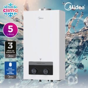 Calefont Midea Tiro Natural de 5 litros